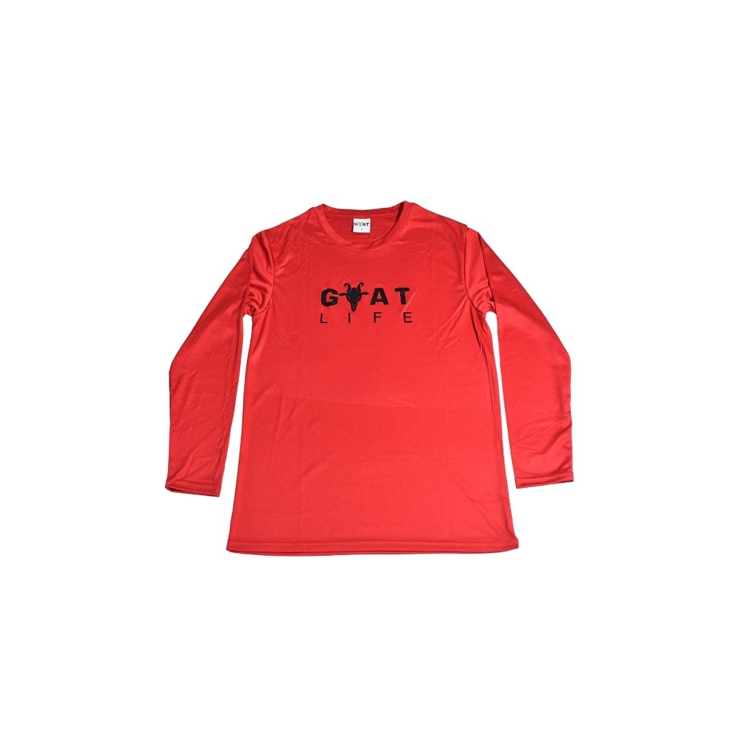 ACTIVE LONG SLEEVE TEE - RED